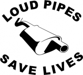 Loud Pipes Save Lives Sticker Motief 2