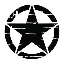 US Army Ster Sticker Motief 5