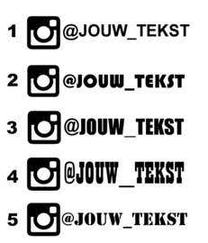 Instagram Eigen Tekst Sticker | Model 7