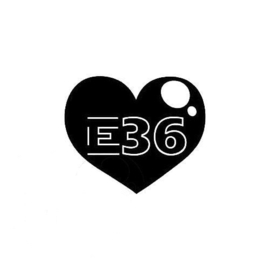 BMW E36 Love Sticker