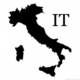Italie Map sticker