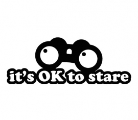 Its OK to Stare sticker