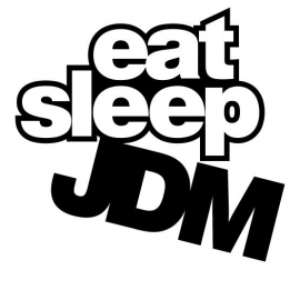 Eat Sleep JDM Sticker Motief 1