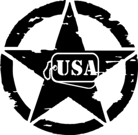 US Army Ster USA Sticker Motief 30