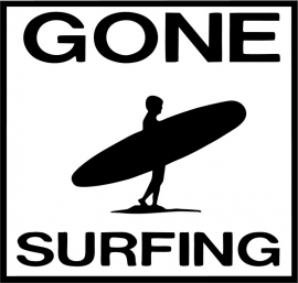 Gone Surfing Sticker