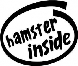 Hamster Inside sticker