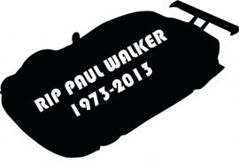 RIP Paul Walker Motief 2 Sticker