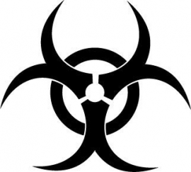 Biohazard Motief 1 sticker