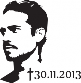 Paul Walker Silhouet Sticker