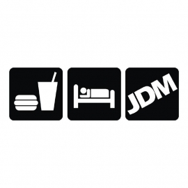 Eat Sleep JDM Sticker Motief 6