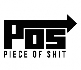 POS Piece of Shit sticker