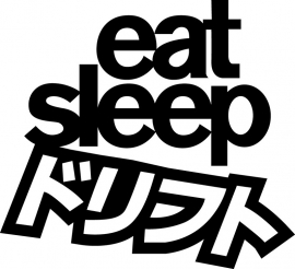 Eat Sleep Drift Motief 2 Sticker