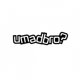 U Mad Bro Motief 1 sticker