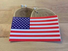 Amerikaanse Vlag Sticker ( 11,5 x 6,5 cm )