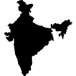 India Map sticker