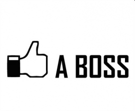 LIKE A BOSS sticker