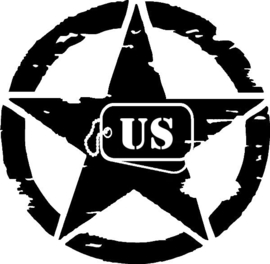 US Army Ster Sticker Motief 29
