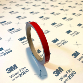 3M™ Wrap Film Series 2080 Red Trim Line / Tape Glans Rood  | 1cm x 5 Meter