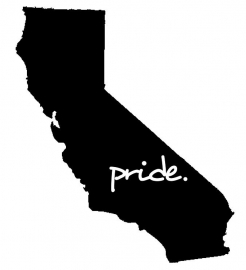 Californië State Pride sticker