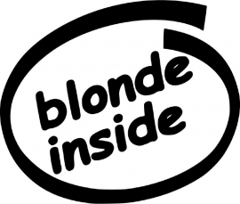Blonde Inside sticker