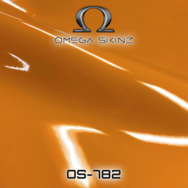 Omega Skinz Glans Driven Orange Wrap Folie