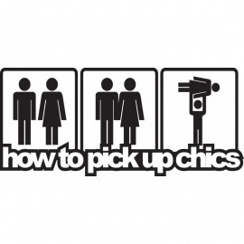 How To Pick Up Chics Sticker