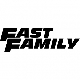 Fast Family  Paul Walker Tribute Sticker
