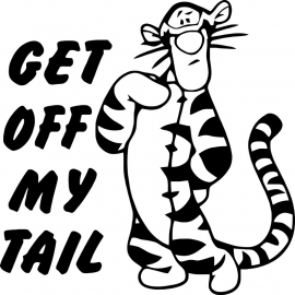 Get Off My Tail Sticker