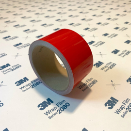 3M™ Wrap Film Series 2080 Red Trim Line / Tape Glans Rood  | 5cm x 5 Meter