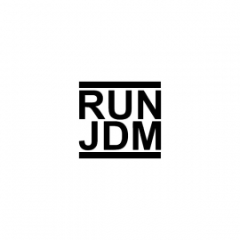 RUN JDM sticker