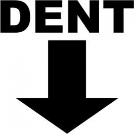 Dent sticker