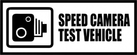 Speed Camera Test Vehicle sticker