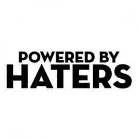 Powered By Haters Sticker
