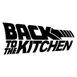 Back To The Kitchen Sticker