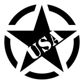 US Army Ster USA Sticker Motief 18