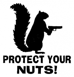 Protect Your Nuts !  Motief 1 Sticker