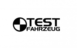 Test Fahrzeug Sticker