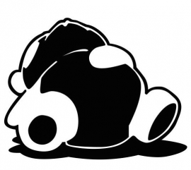 Sleepy Panda sticker