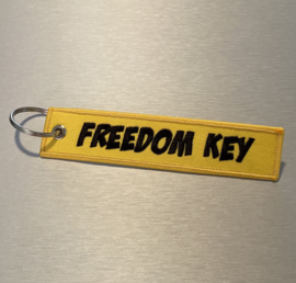 FREEDOM KEY Sleutelhanger | Geel