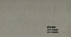Outlet : Oracal 970RA 934  Wrap Folie  Glans Zinc Metallic | 50 x 152 cm