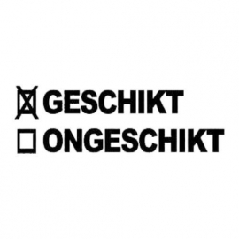 Geschikt Ongeschikt Sticker Motief 2