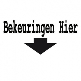 Bekeuringen Hier Motief 4 Sticker