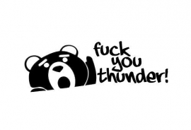 TED Fuck you Thunder ! sticker