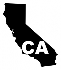 Californië State Motief 3 sticker