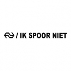 Ik Spoor Niet Sticker