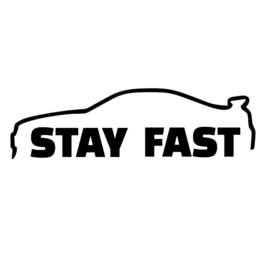 Stay Fast Paul Walker Sticker Motief 2