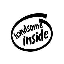 Handsome Inside sticker