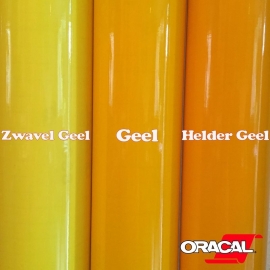 20 x 126 cm Oracal Helder Geel Tint Folie
