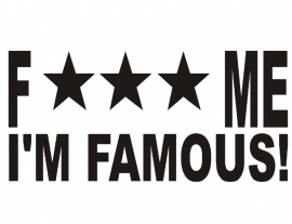 F*** ME I'M FAMOUS! Motief 1  sticker