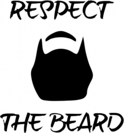 Respect The Beard Sticker